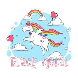 diabolic unicorn sticker