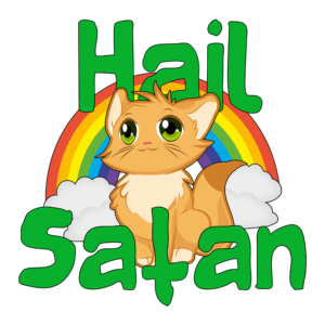 Hail satan sticker