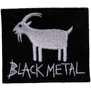 Black metal patch