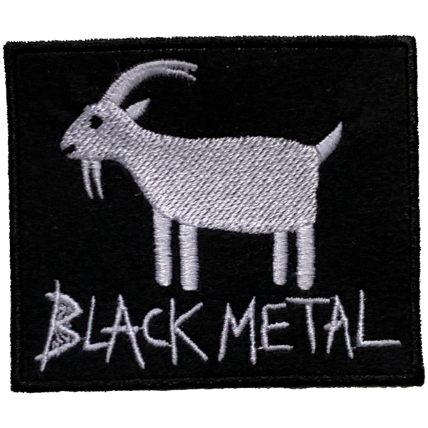 black metal patch metalmeme goat